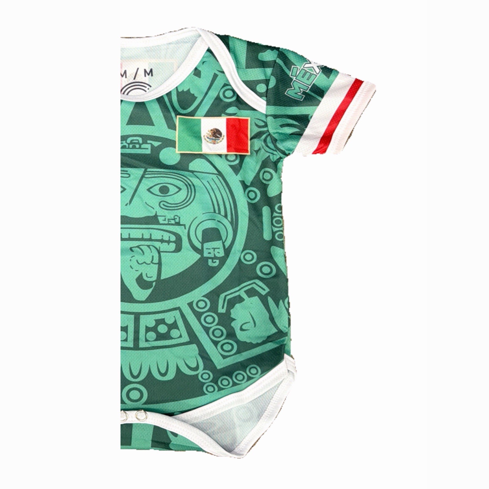 Mexico Calendario Azteca soccer jersey Baby Unisex Green color
