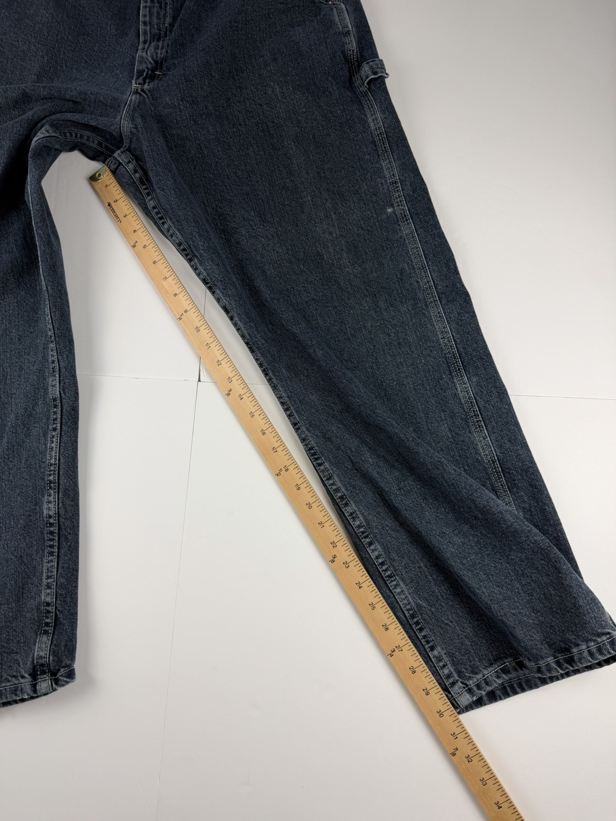 Lee Carpenter Jeans Men’s 42X30 Blue Relaxed Fit Utility Work Denim 100% Cotton