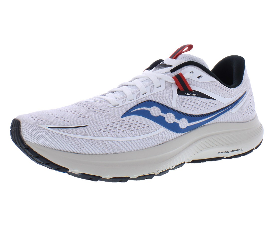 Saucony Omni 21 Mens Shoes Size 10, Color: White/Sand