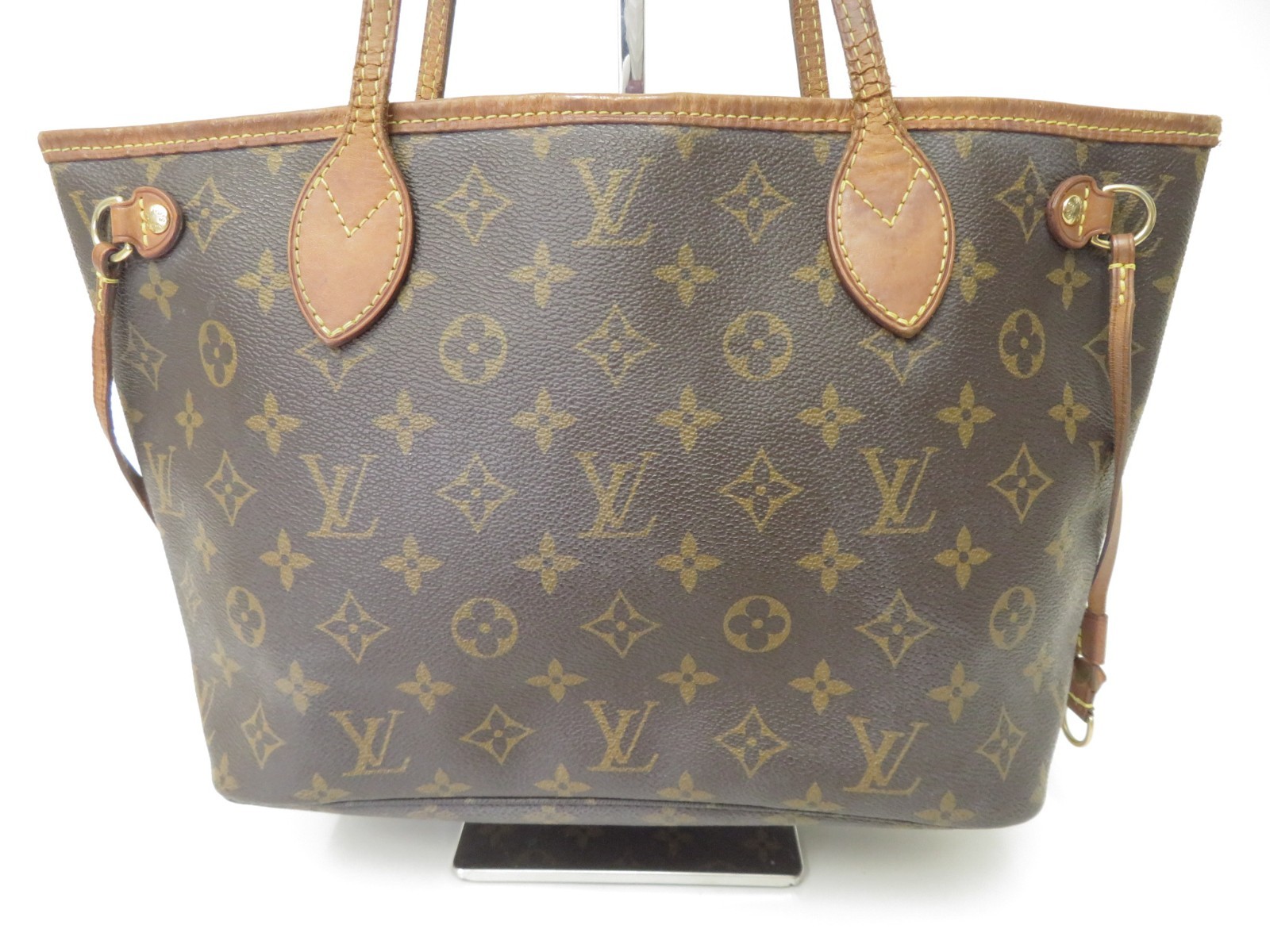 Authentic Louis Vuitton Monogram Neverfull PM Tote Bag Handbag F#52637