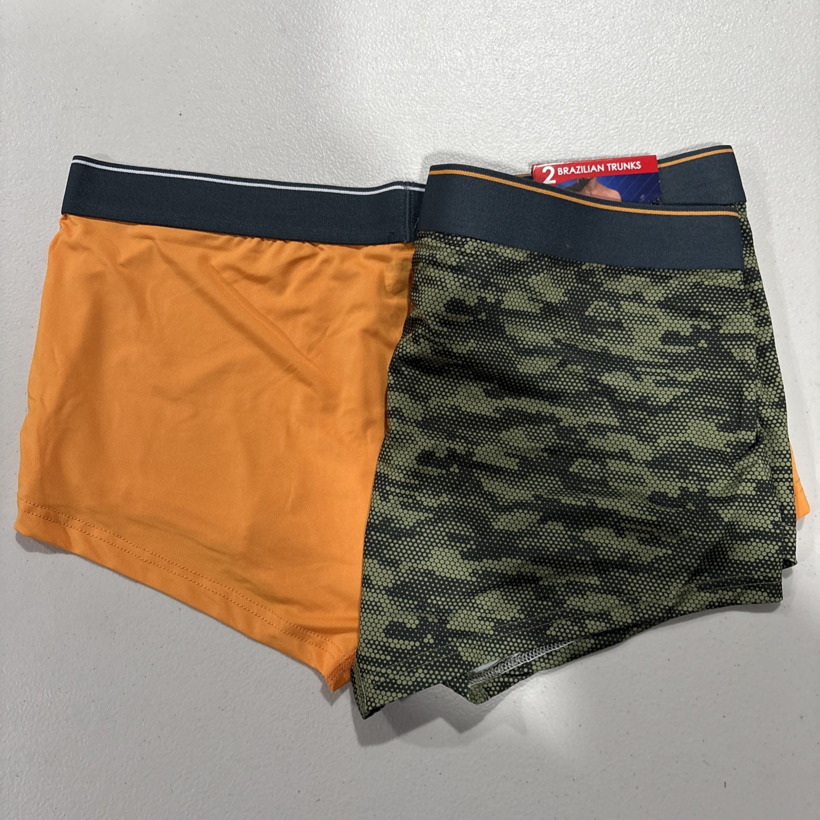 2 Pack Equipo Brazilian TRUNK Brief Underwear Microfiber Stretch Men’s Green S