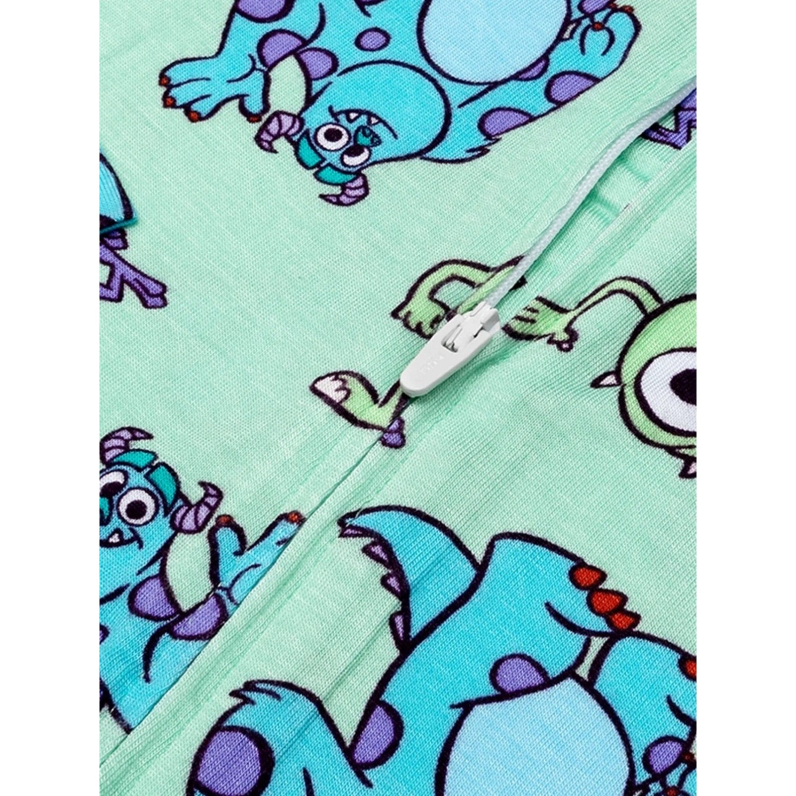 NWT Pixar Kids Mint Monsters Inc One-Piece Footie Pajamas Disney Toddler 18M