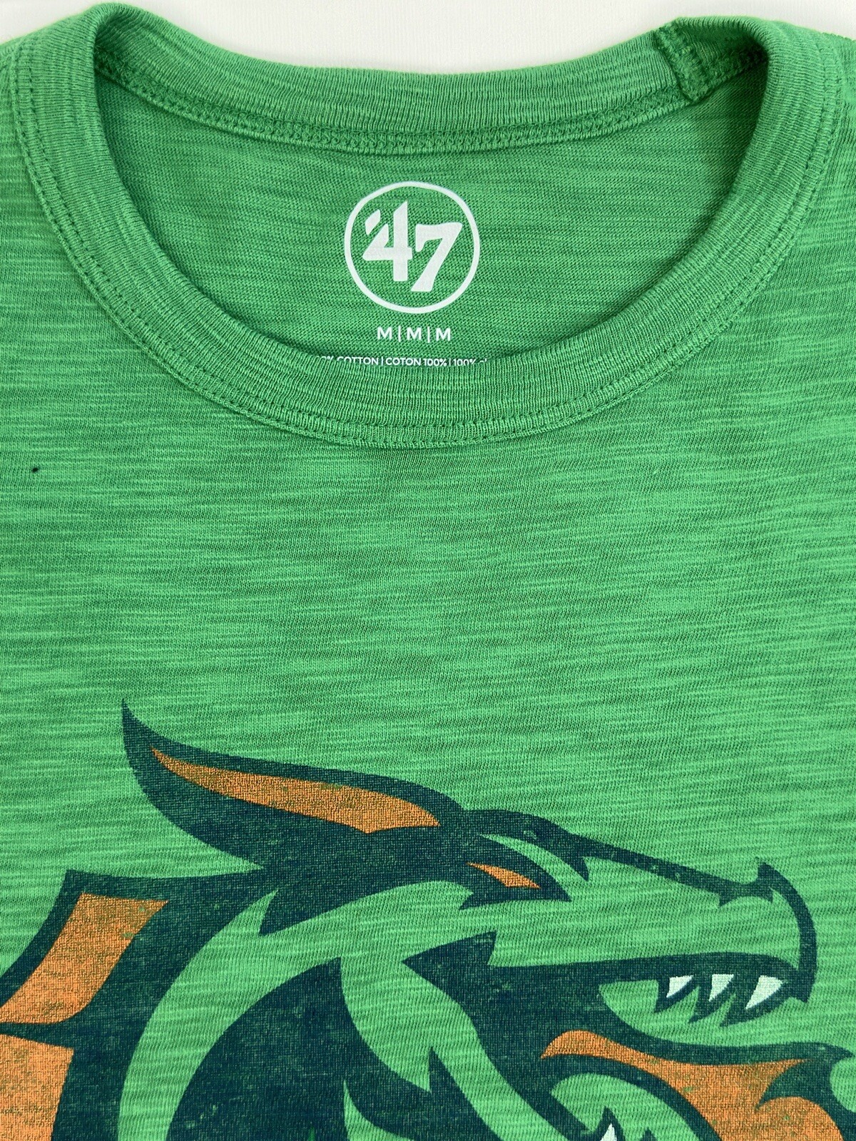 Seattle Dragon XFL Heather Green Short Sleeve T-Shirt 100% Cotton Medium NWT