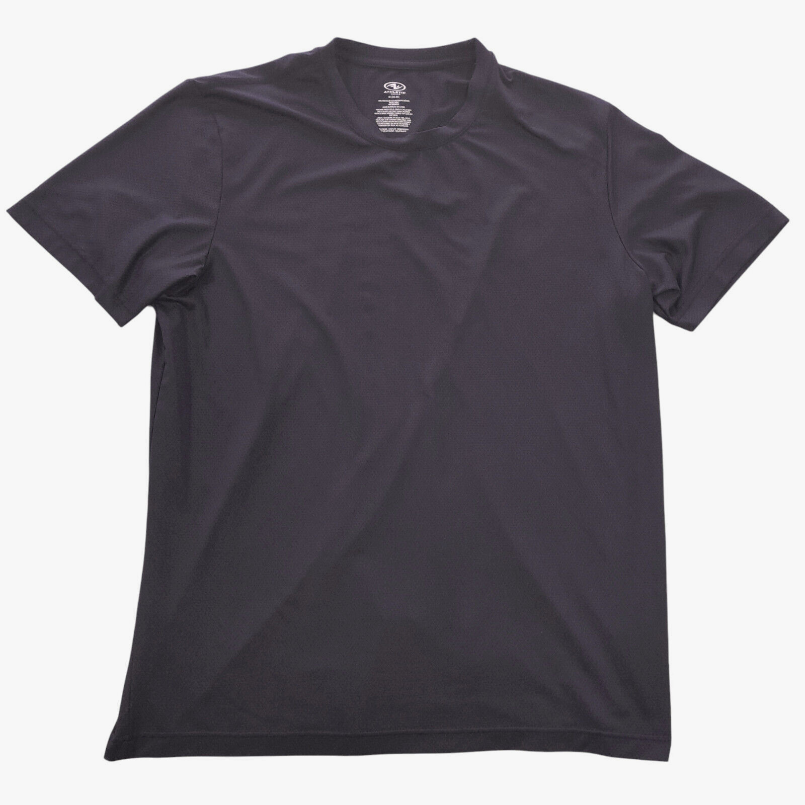 Athletic Works mesh knit active wear t-shirt Men M(C40)black/Poly-Spandex