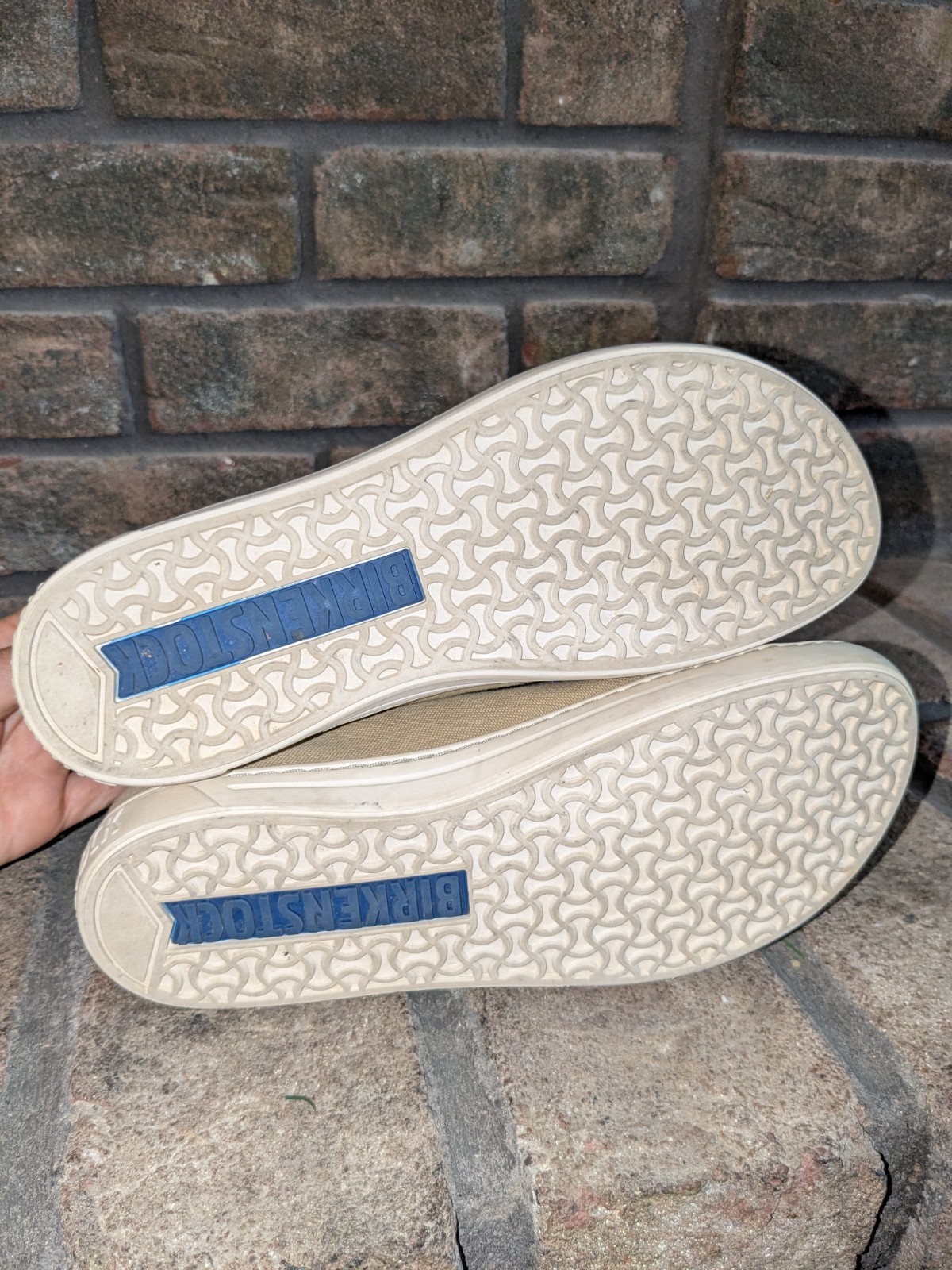 Birkenstock Arran Sneaker EU 40 W 9 M 7 Khaki Canvas Lace Up Casual Comfort Shoe