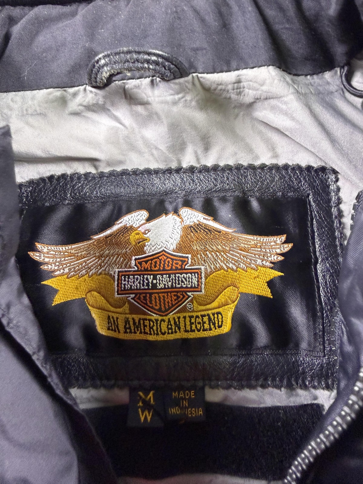 Harley-Davidson Leather Jacket Womens Medium Black FXRG Padded Moto Riding