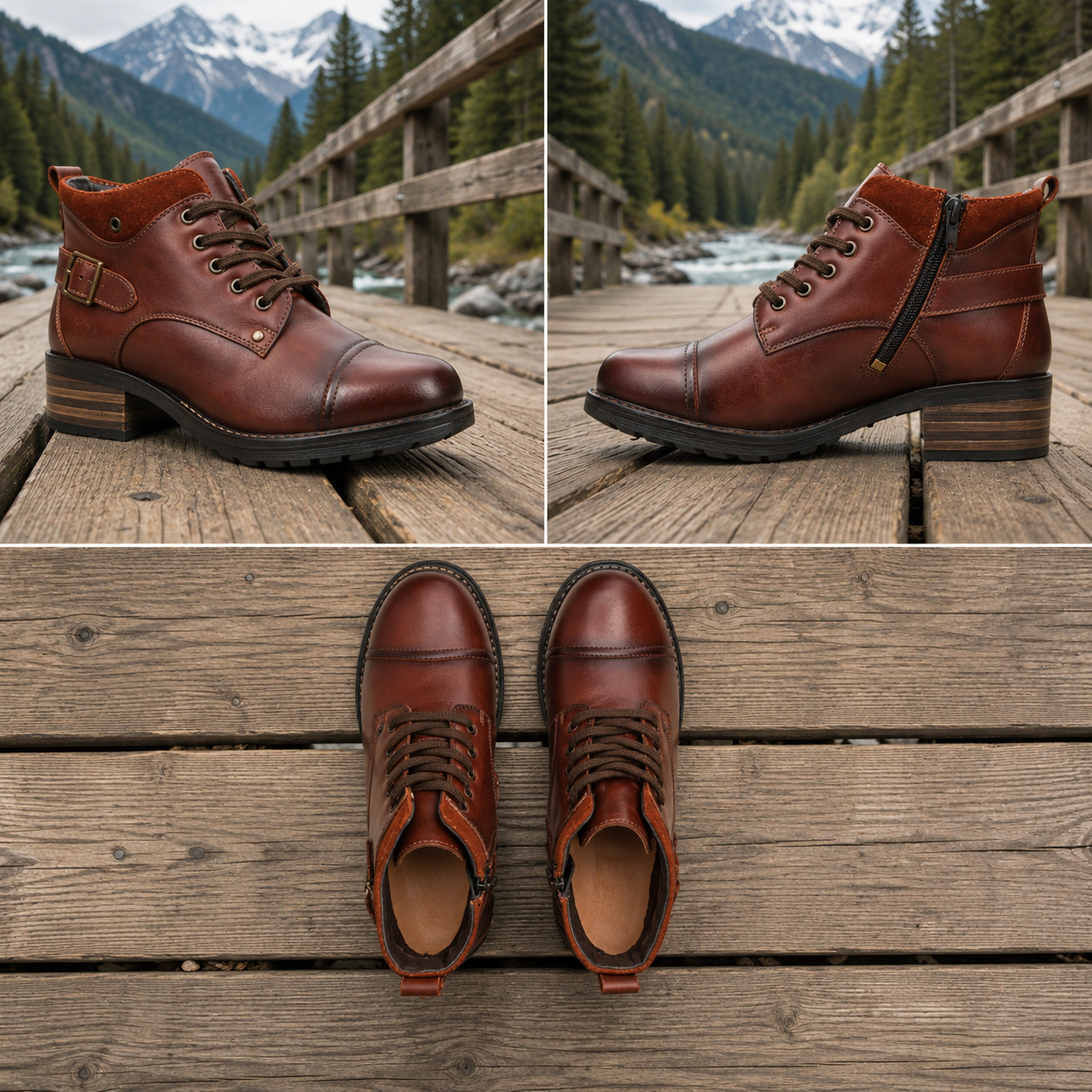 NEW Taos “Mini Crave” Luxury Leather Comfort Boot- Cognac Free Shipping