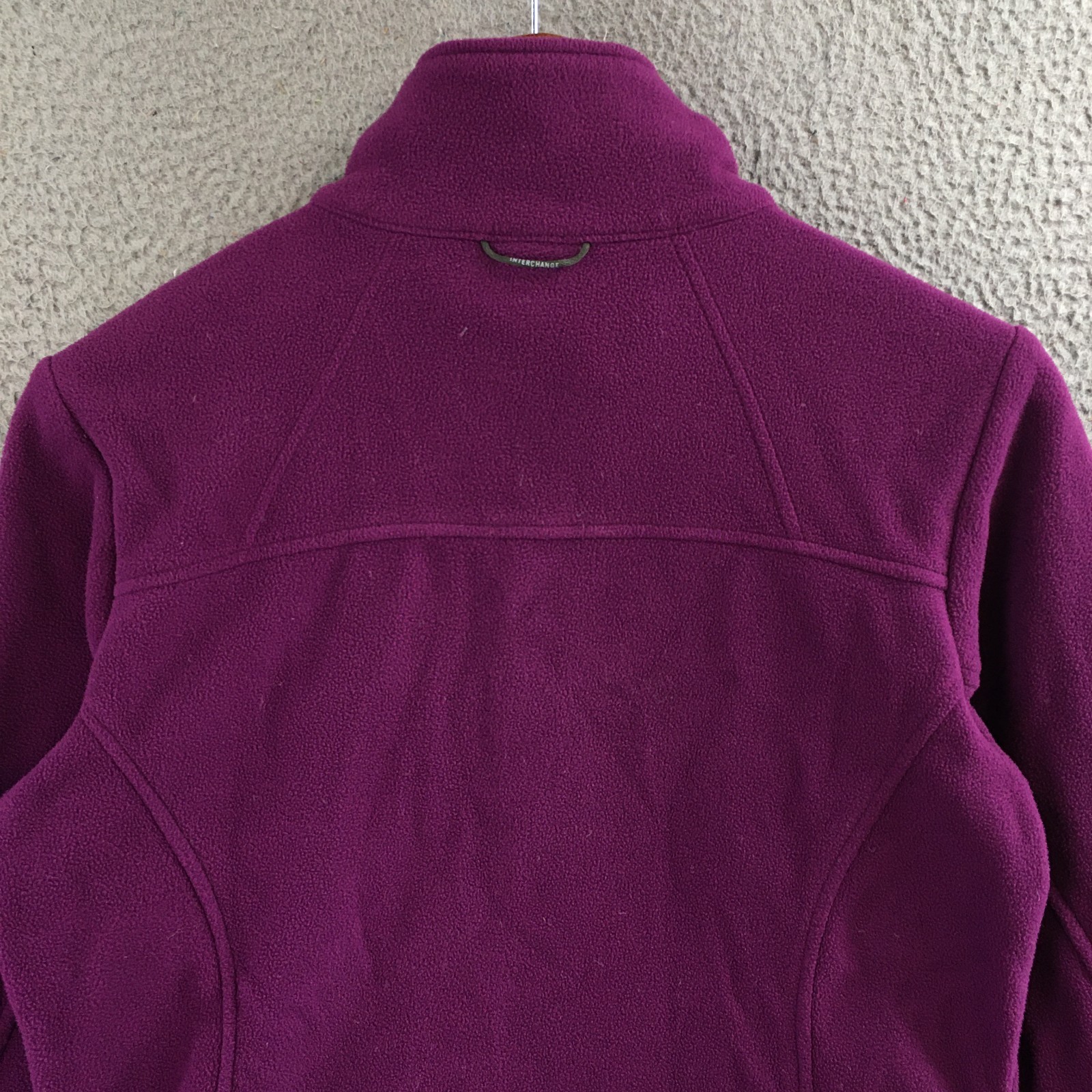 Columbia Fast Trek II Jacket Womens M Full Zip Fleece Zipped Pockets Purple