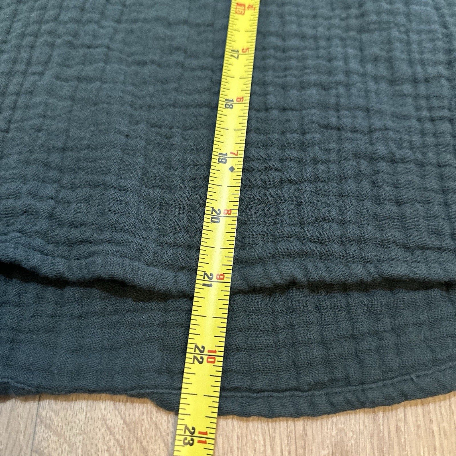 NWOT Madewell Lightspun Evert Top Midnight Green Size XS NC803 Gauze Cotton