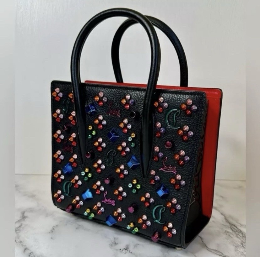 Christian Louboutin Paloma Mini Multicolor Spikes Loubinhesky Crossbody Bag