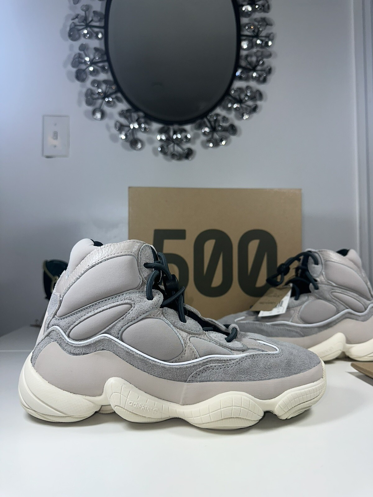 Size 4.5 – Yeezy 500 High Mist Stone GV7775
