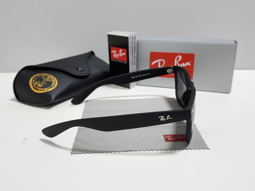 Ray-Ban RB2140 904 Wayfarer Sunglasses Black Frame Glass Gray Lens 50-22 /140 mm