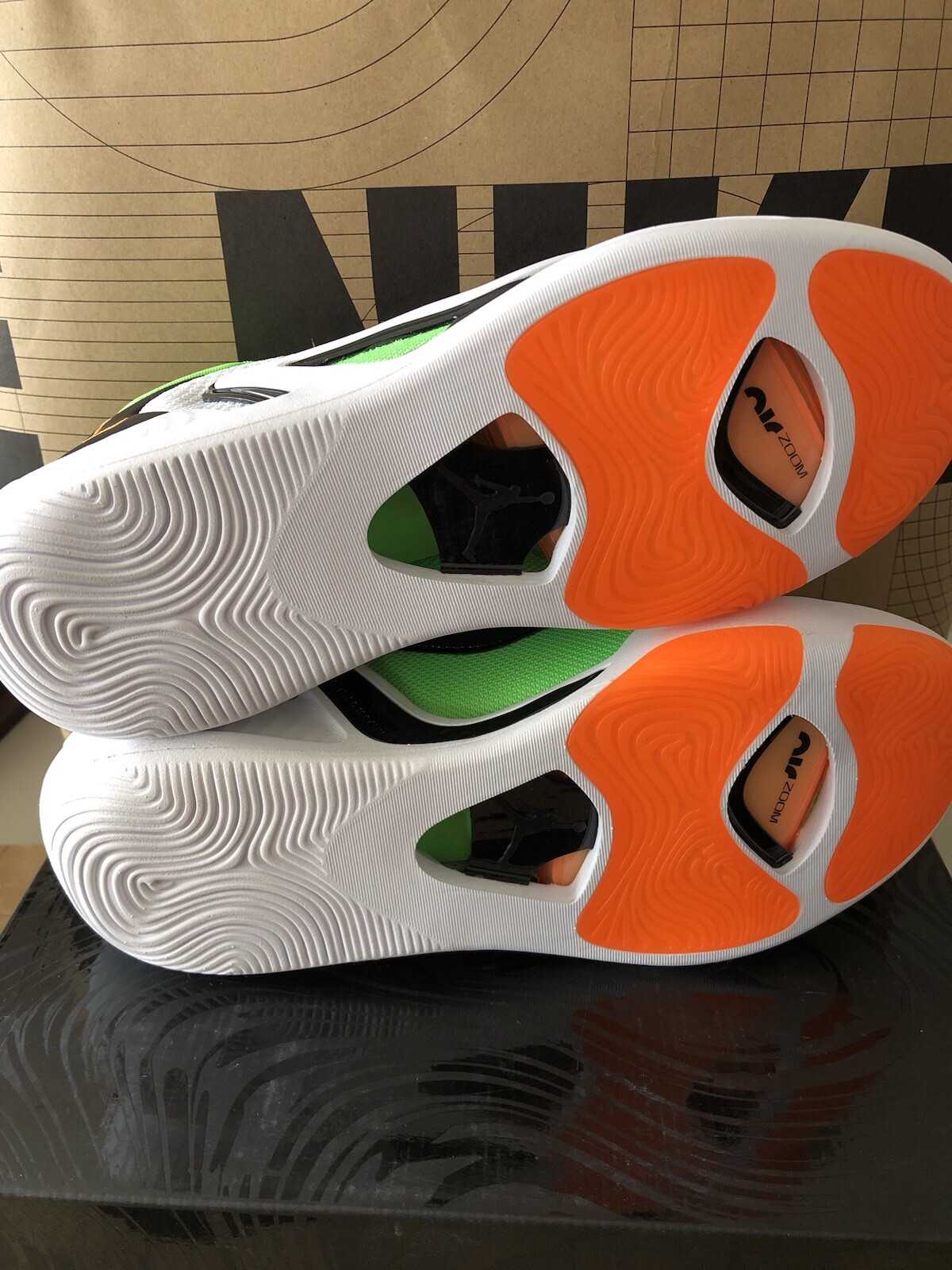 Nike Jordan Tatum 1 White|Orange |Black Home Team DZ3324-108 Men Size 10.5