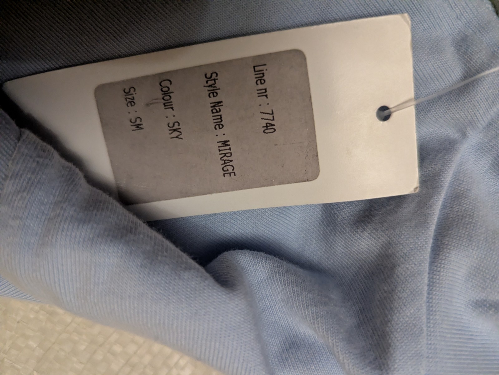 New with Tags Tagg Equestrian Long Sleeve 100% Cotton Sky Blue Top Size SM