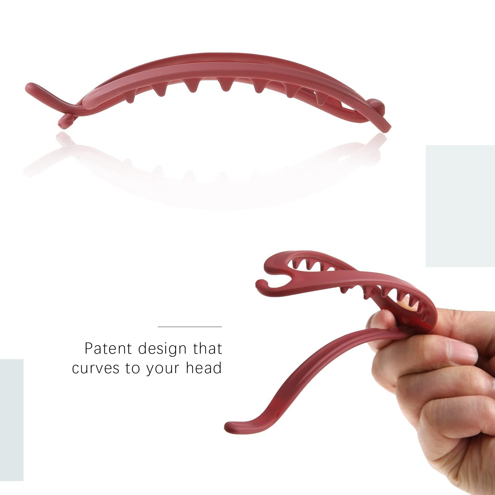 6Pcs Matte Oval Hair Claw Clips – Strong Hold, No Slip Grip for Thick & Thin Hai