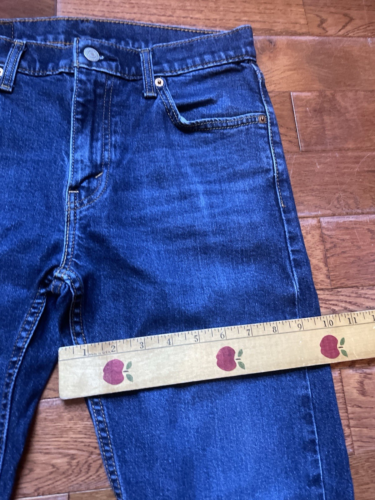 Levi’s 513 Jeans 30×30 Men’s Stretch Slim Fit Zip Fly Straight Denim Dark Blue