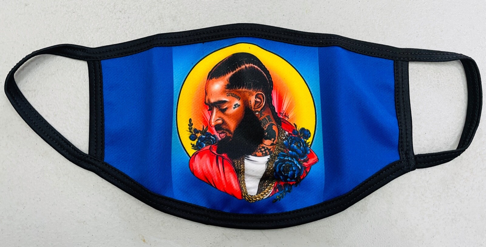 Nipsey Hussle Remembered Printed Face Mask, Free Shipping and Returns USA Seller