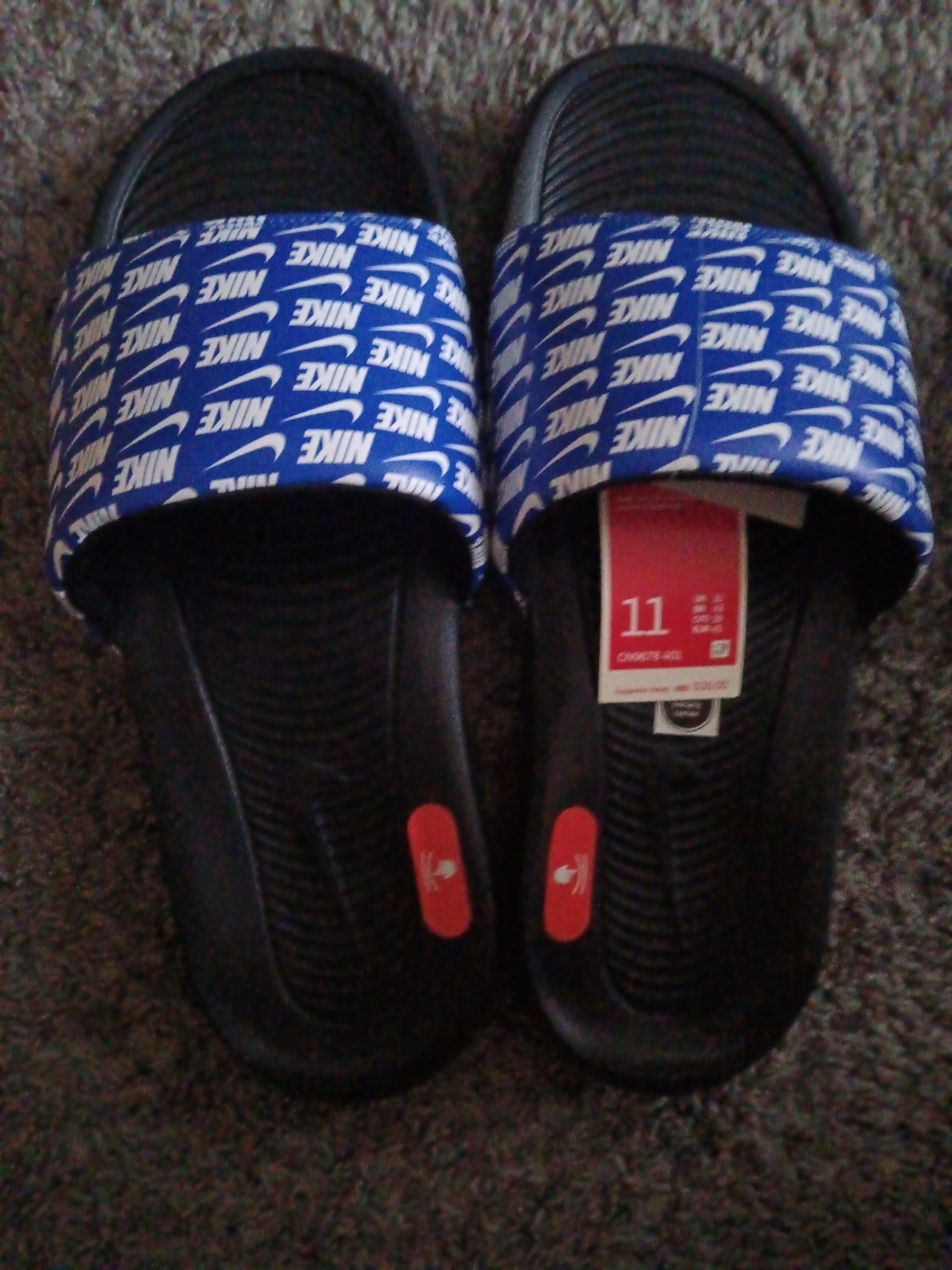 Size 11 Nike 343880-100 Benassi Sandal for Men – Multicolor brand new