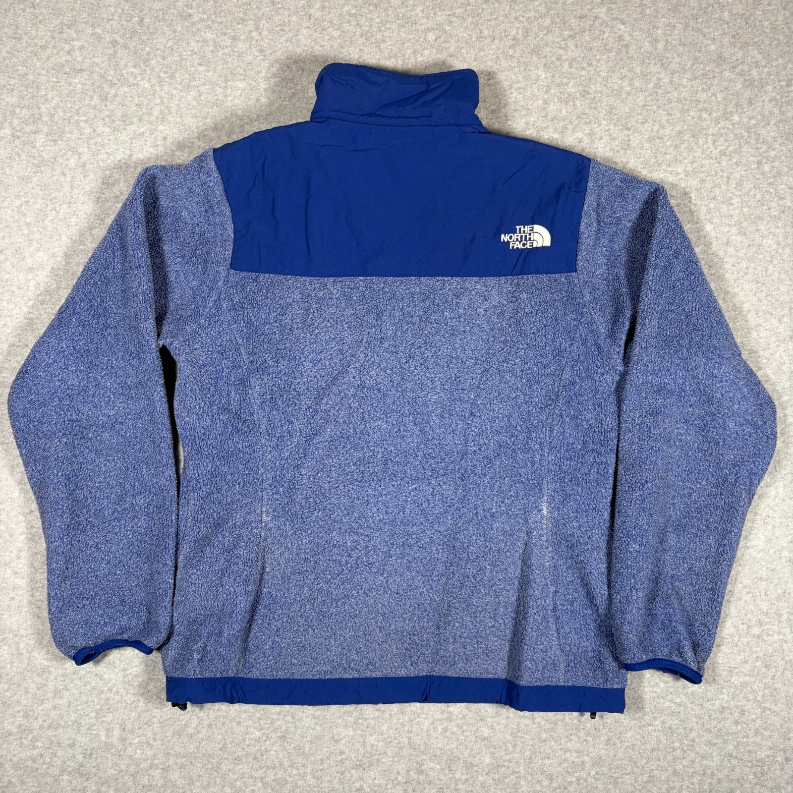 The North Face Denali Fleece Jacket Womens Small Blue Full Zip Mock Neck