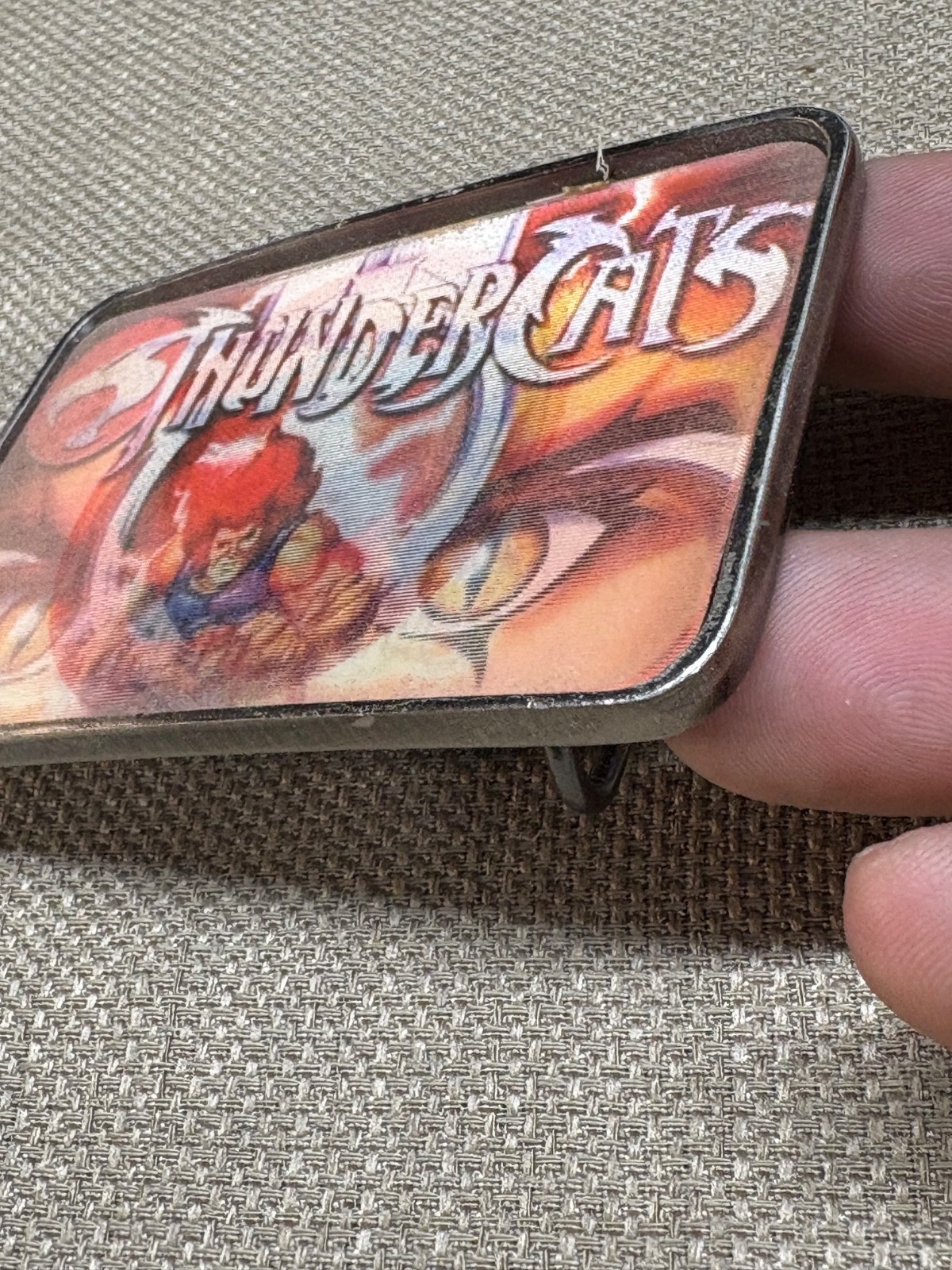 Thundercats Metal Belt Buckle Changes Image As Shown Vintage 3 1/4″