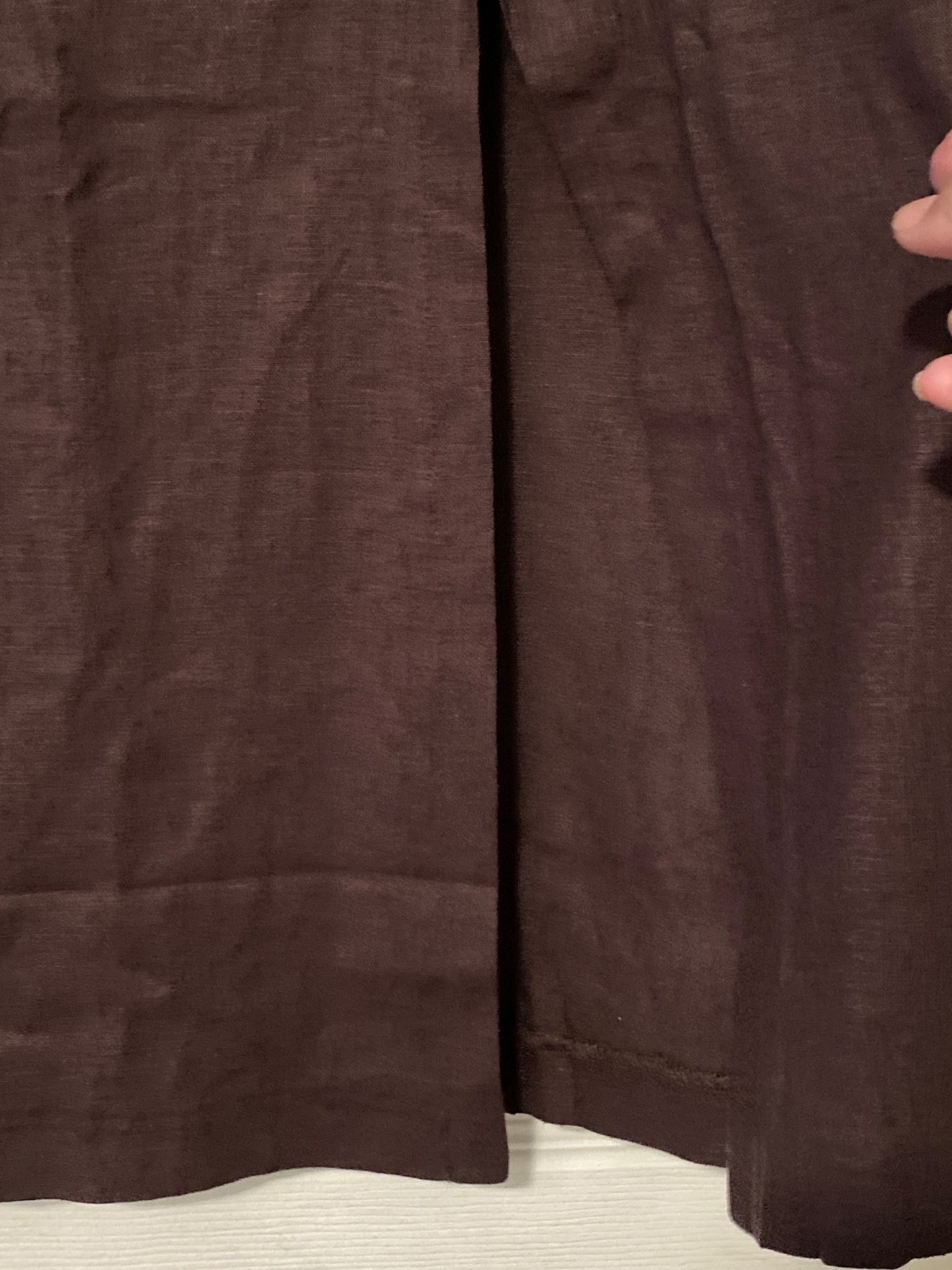 Elie Tahari linen blend a line midi skirt brown 8 NWOT