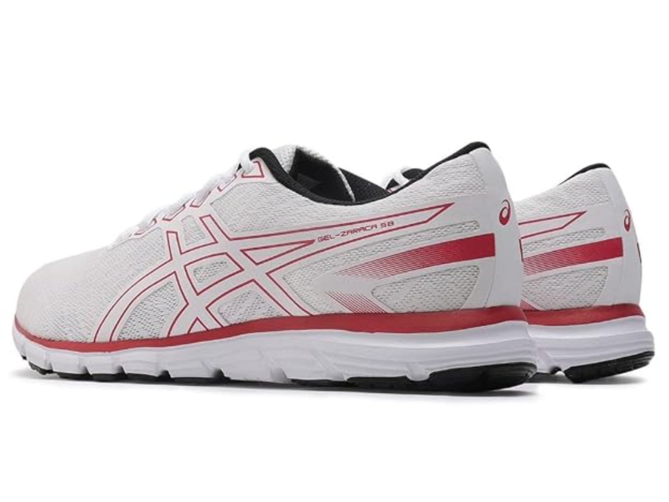 ASICS GEL-ZARACA 5 B “Brilliant White/Classic Red” Running Sneakers