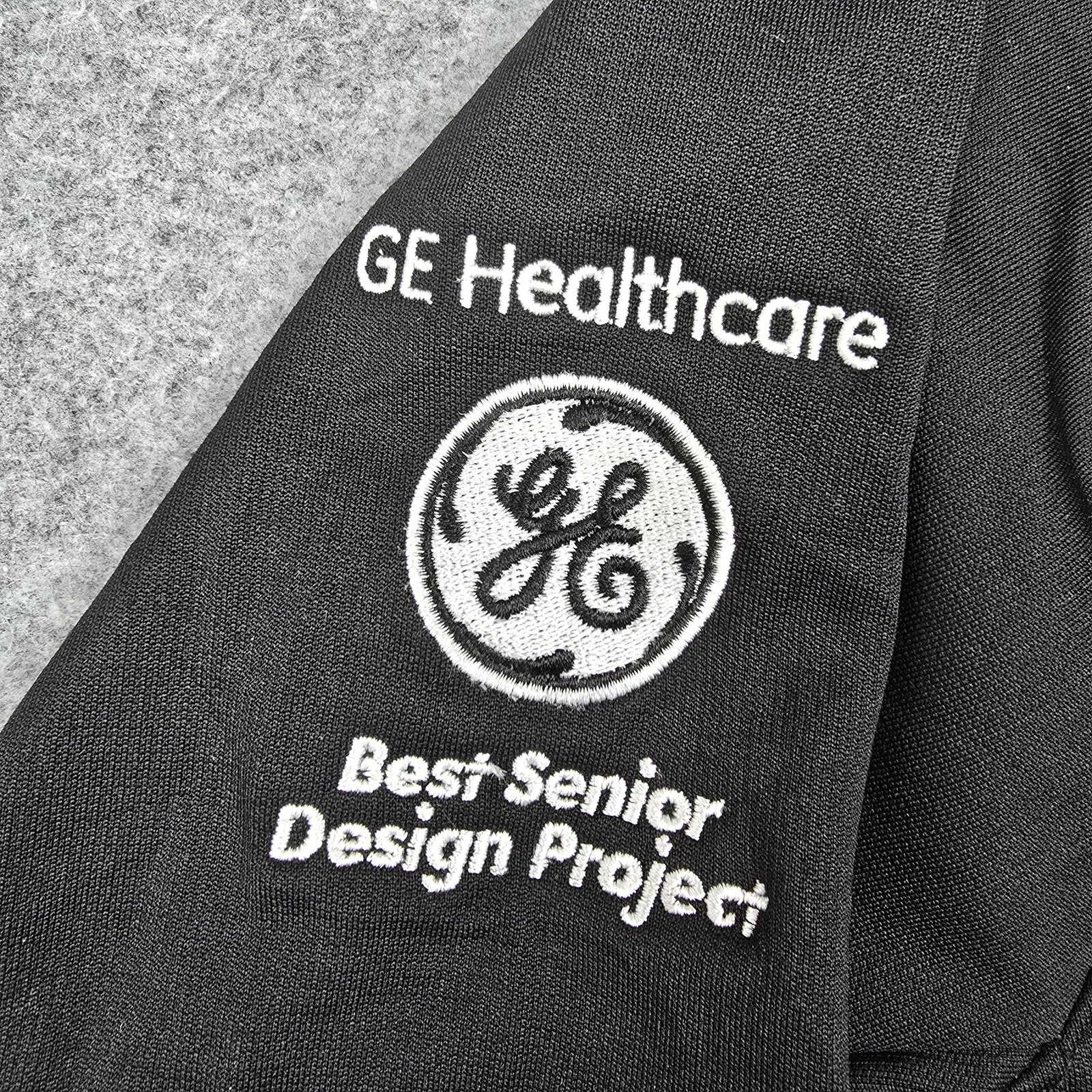 The North Face Jacket Mens Medium Black Softshell Full Zip UWM GE Healthcare