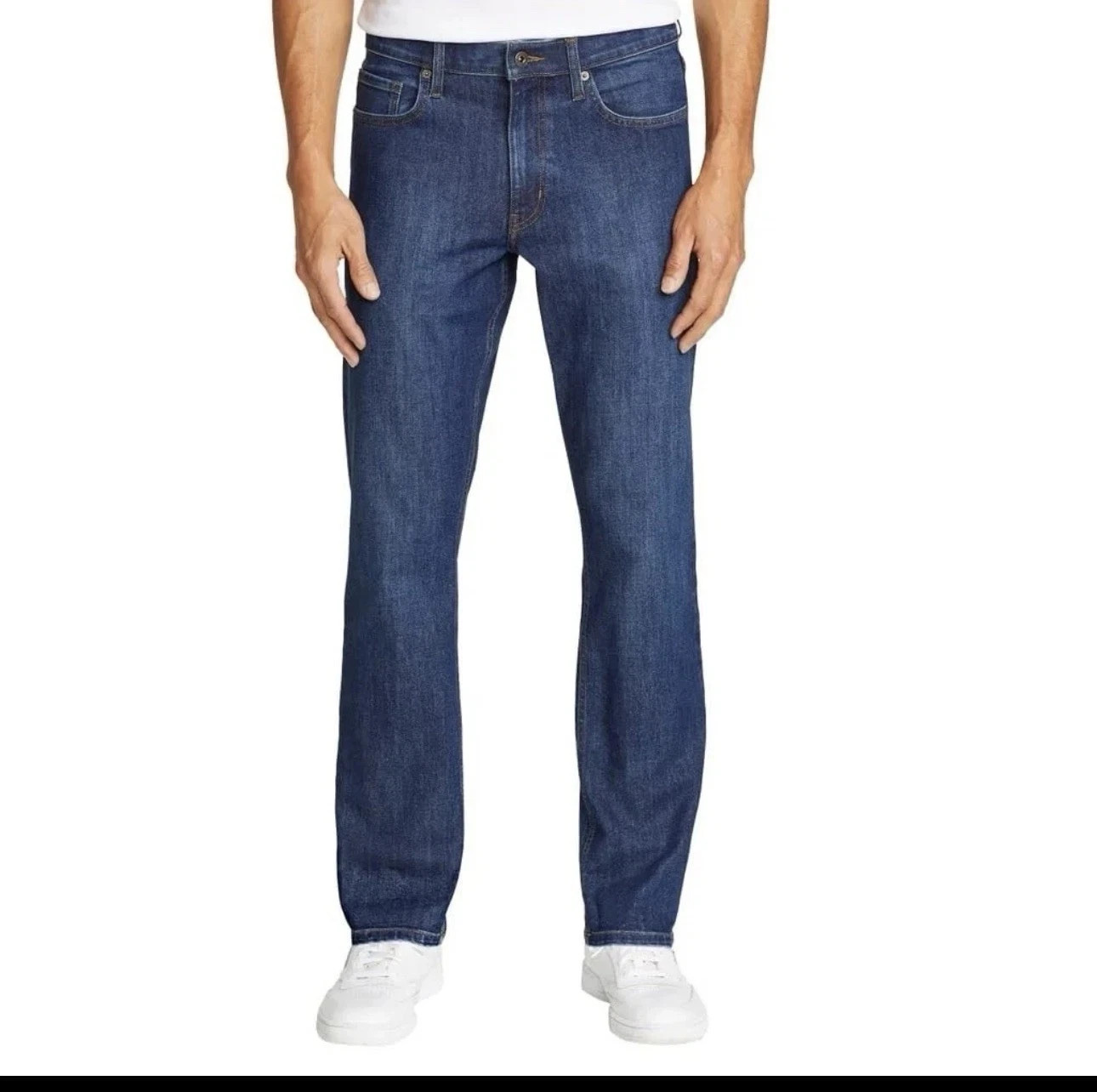Men’s Eddie Bauer Stretch Jeans Dark Blue 40X30 Item# 1741596