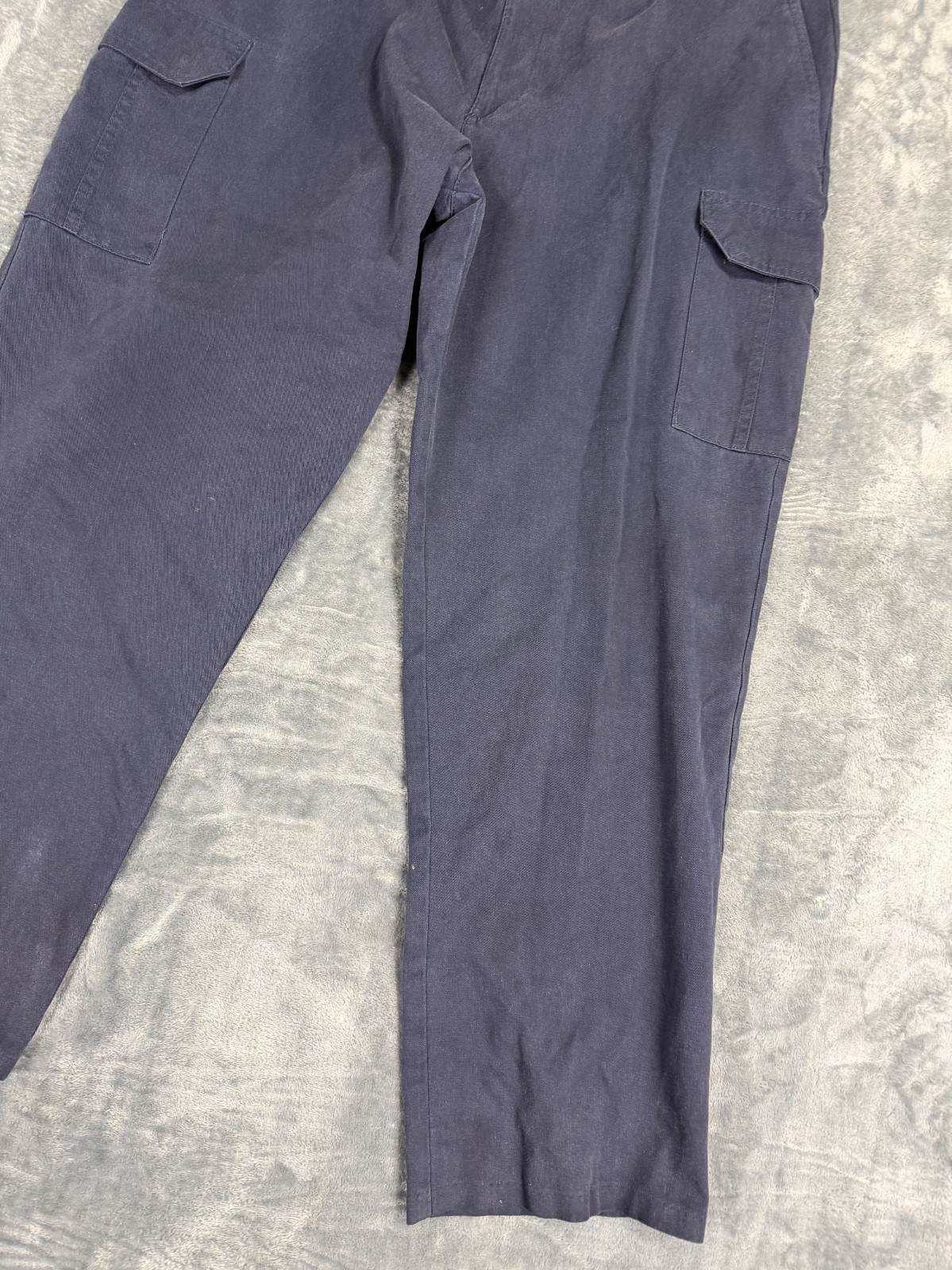 Cintas ComfortFlex Mens Navy Blue Cargo Work Pants Size 40