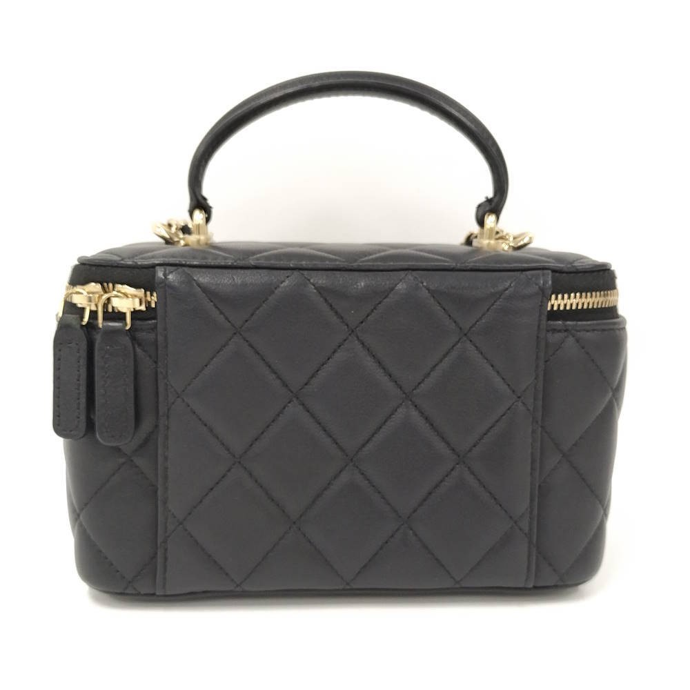 CHANEL Matelasse Vanity Chain Shoulder Bag Lamb AP2199 753033