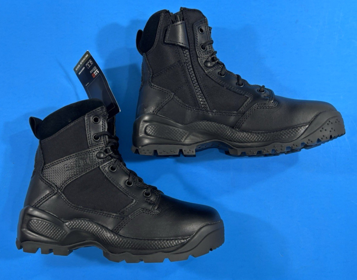 NIB 7 REG 5.11 TACTICAL MENS ATAC 2.0 6″ SIDE ZIP BOOTS 12394 BLACK 7 REGULAR