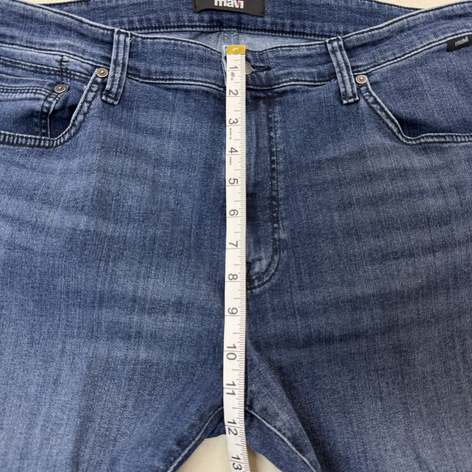 Mavi Zach Jeans Mens 36×30 Blue Straight Leg Stretch Denim Mid Rise Athletic