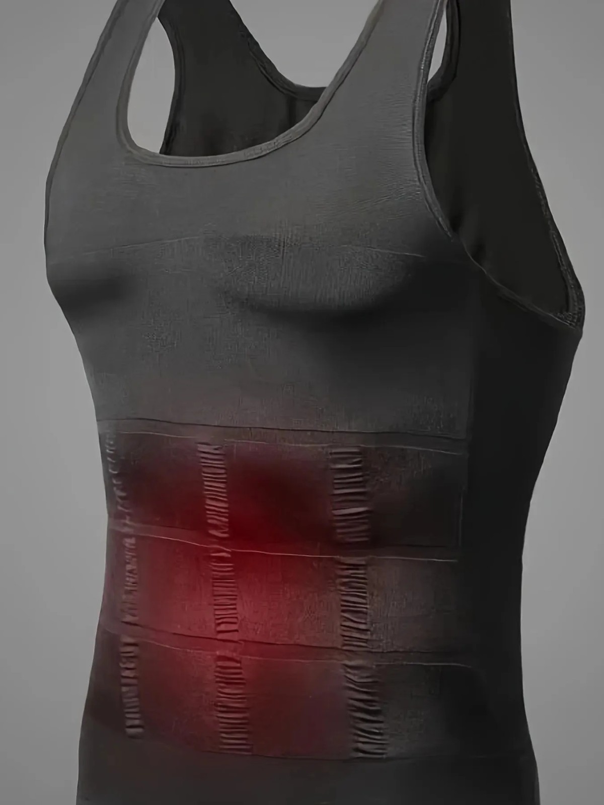 Mens Slimming Body Shaper Compression Tank Top Tummy Control Shirt Shapewear