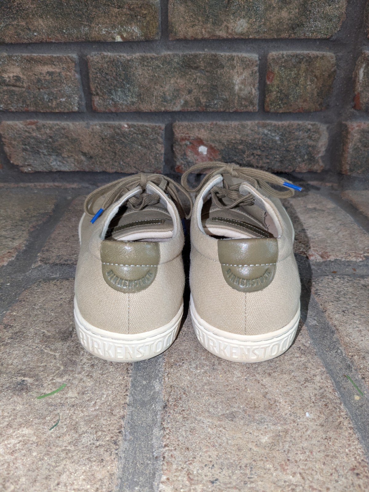 Birkenstock Arran Sneaker EU 40 W 9 M 7 Khaki Canvas Lace Up Casual Comfort Shoe