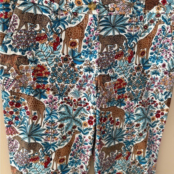 Talbots Pants Tropical Safari Relaxed Chino Ankle Length Size 2