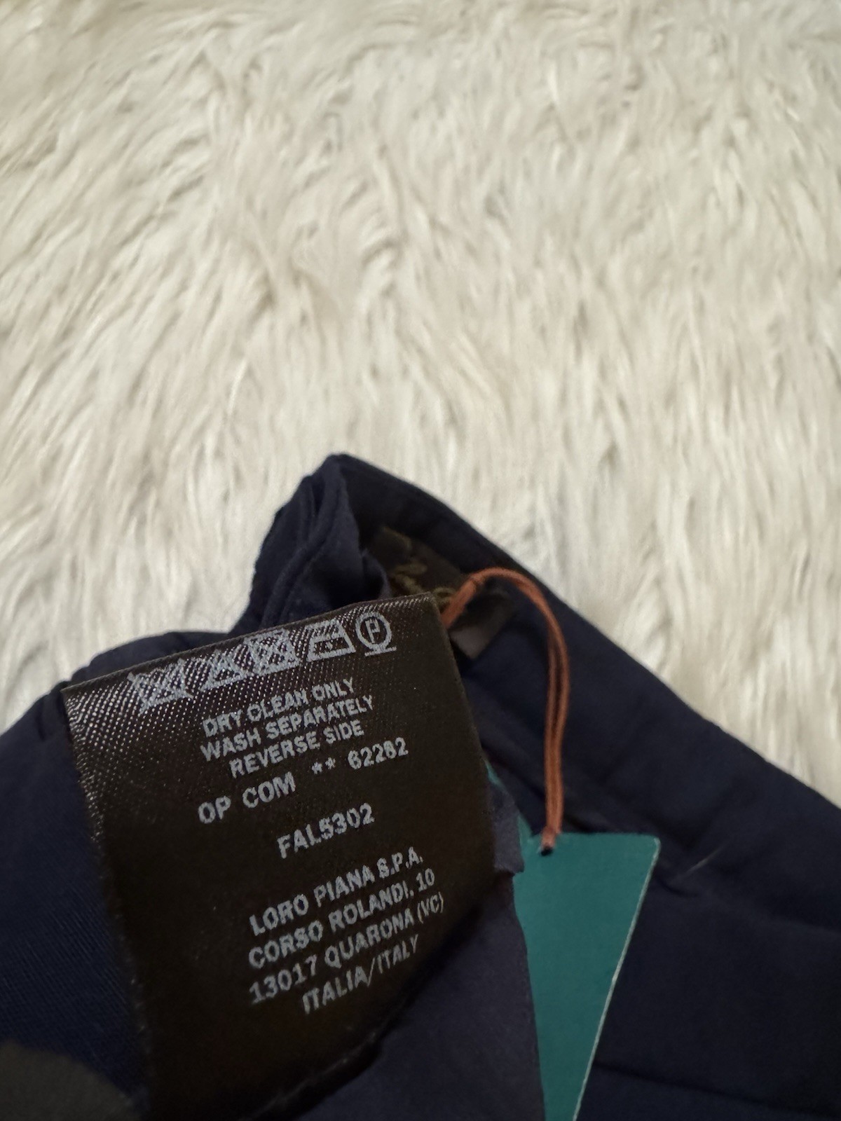 Loro Piana New Pleated Trouser Pants Wool Navy Blue Size 36
