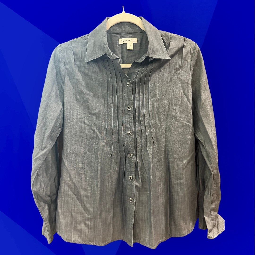 Coldwater Creek Button Up Shirt Women PXS