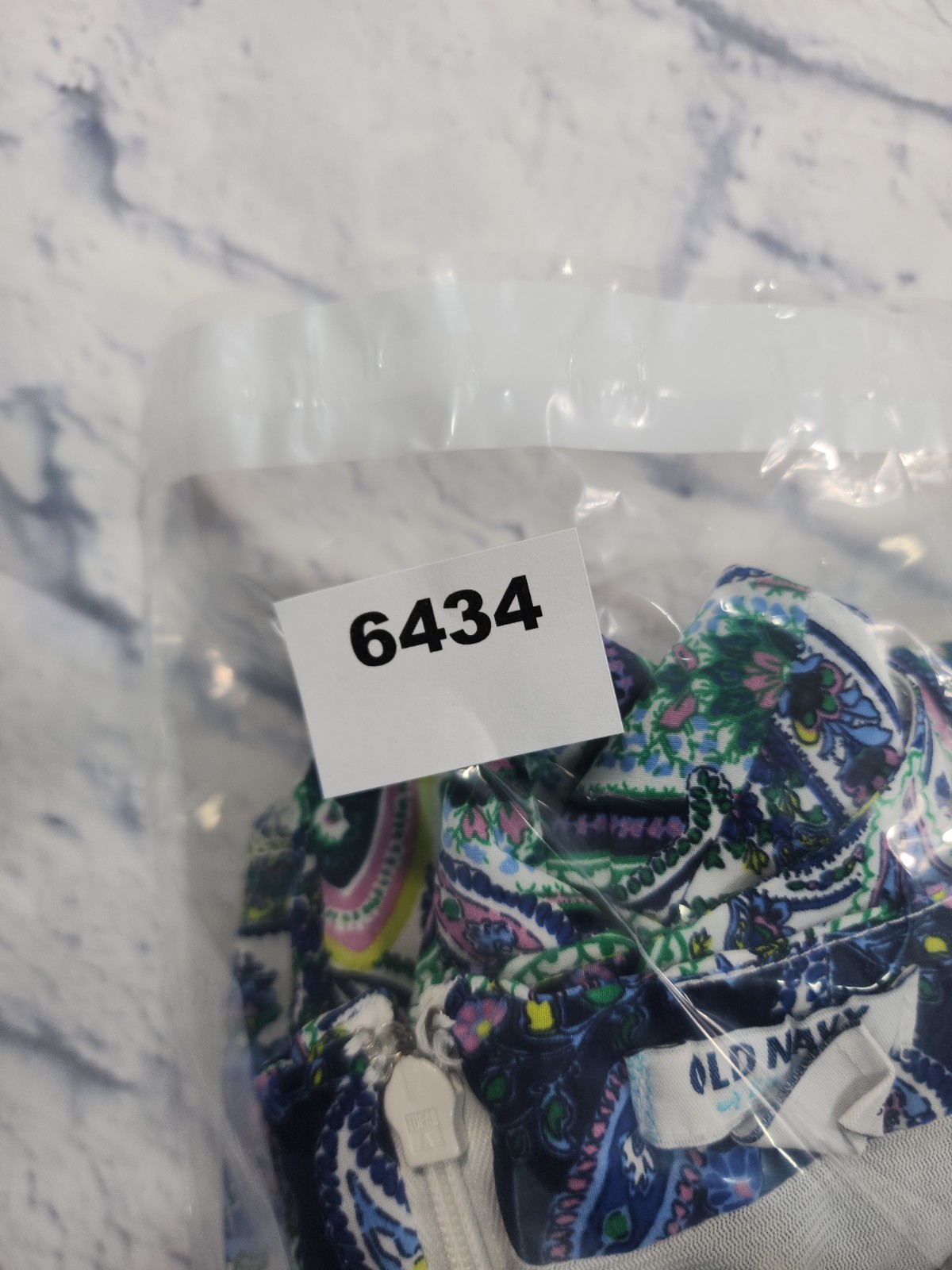 Old Navy WOMENS SIZE L Dress Blue Paisley Zip Casual Party Cocktail