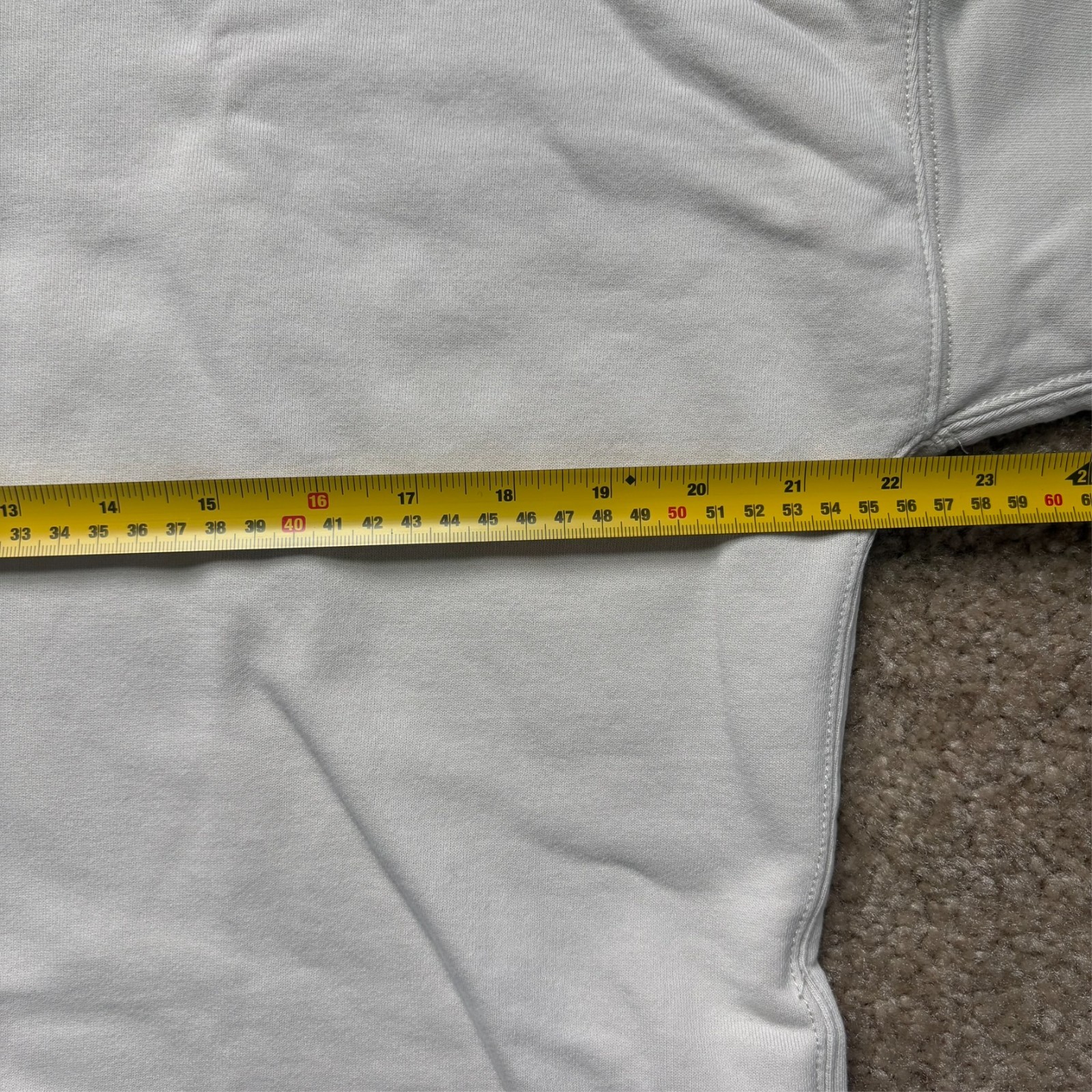 J. Crew Sweatshirt Mens Half Zip Small White Pullover Re-Imagined YKK Zipper