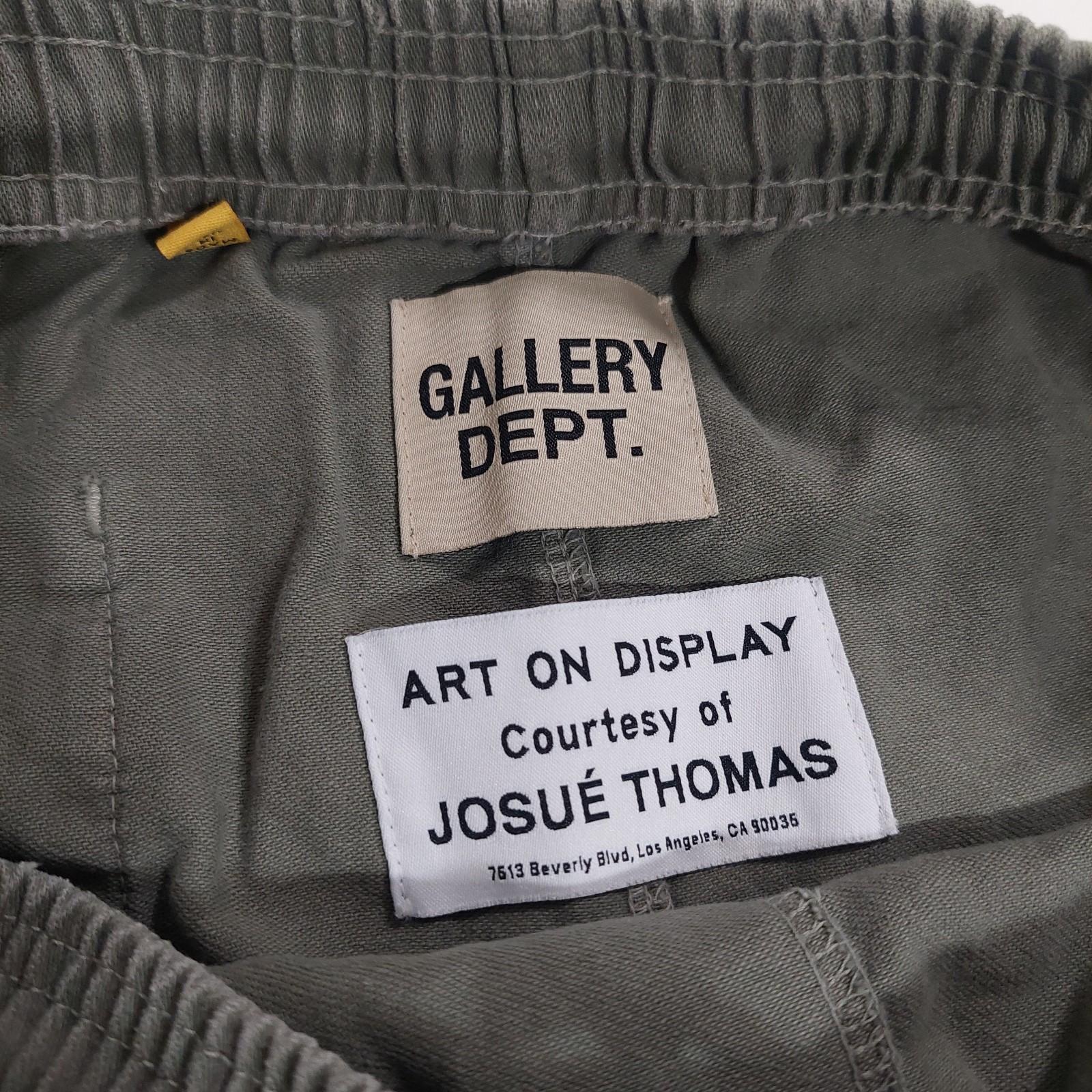 Gallery Dept. Zuma Drawstring Shorts, Olive Green, Size XL