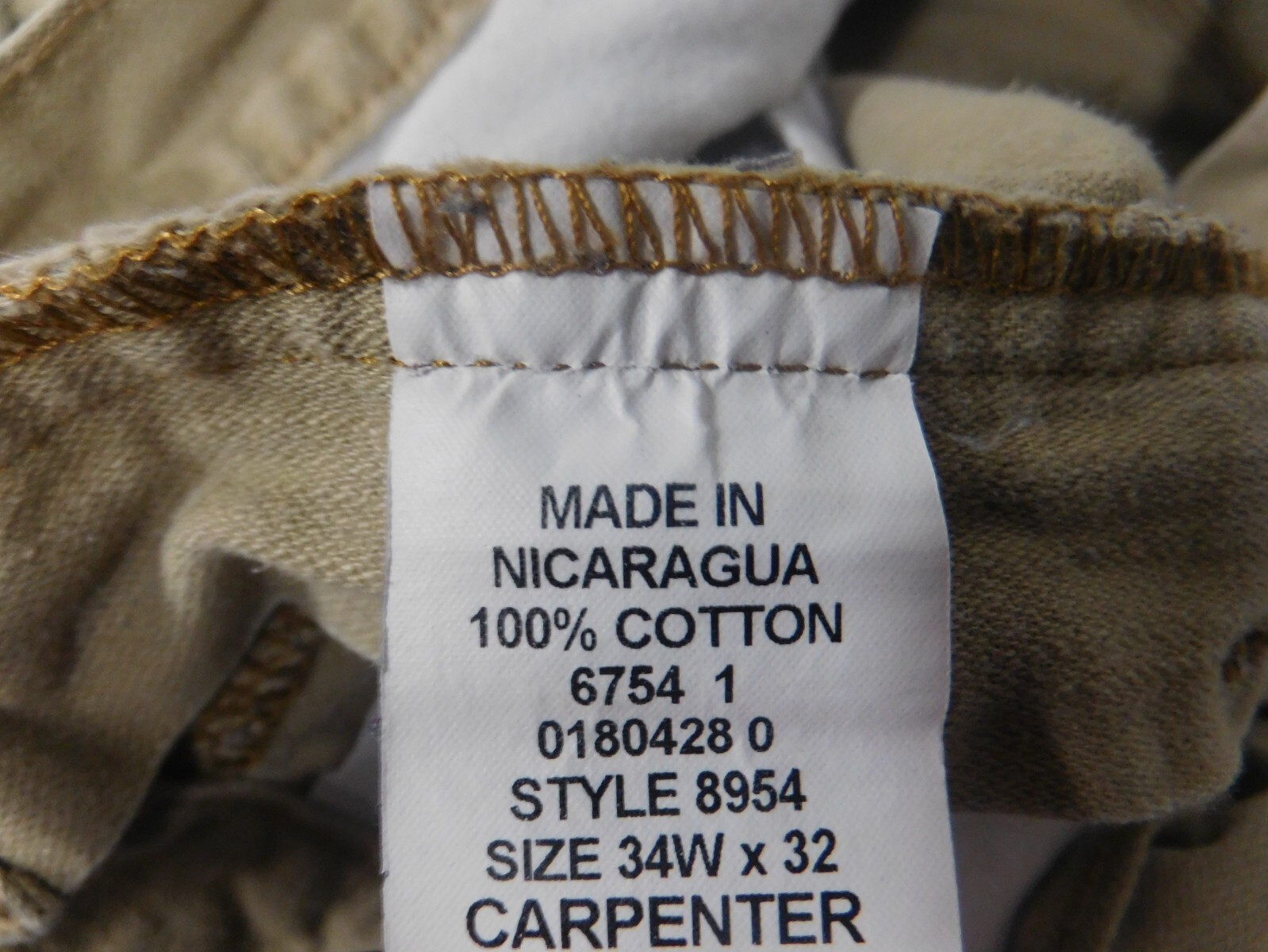 Saddlebred Mens Jeans 30×31 Beige straight blue Denim regular carpenter