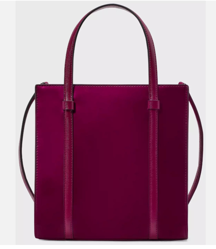 Kate Spade Kenzie Small Tote Bag KI956 Burgundy Purse Dark Raspberry Crossbody