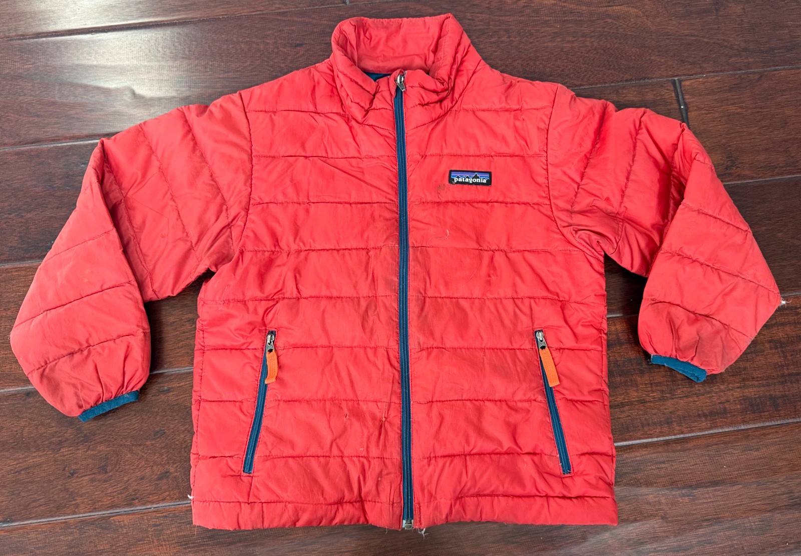 Patagonia Worn Wear Kids’ Nano Puff Brick Quilt Jacket SZ XS (5-6) BOYS Down