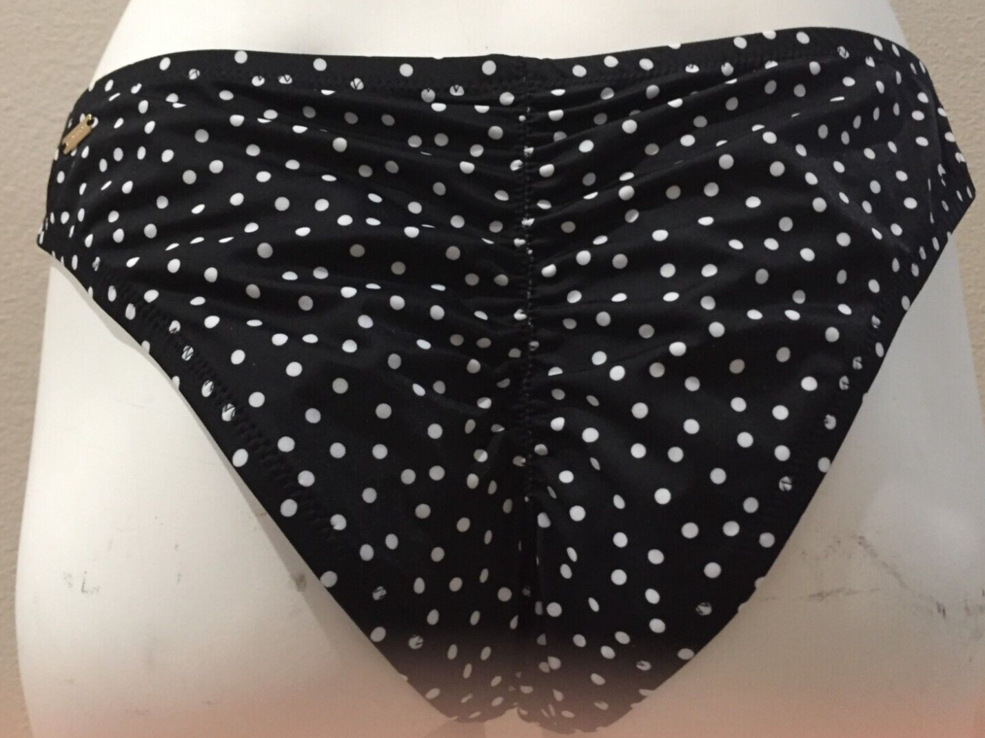 Victoria’s Secret VS Zuma Itsy Ruched Back Bikini Swim Bottom Polka Dot L
