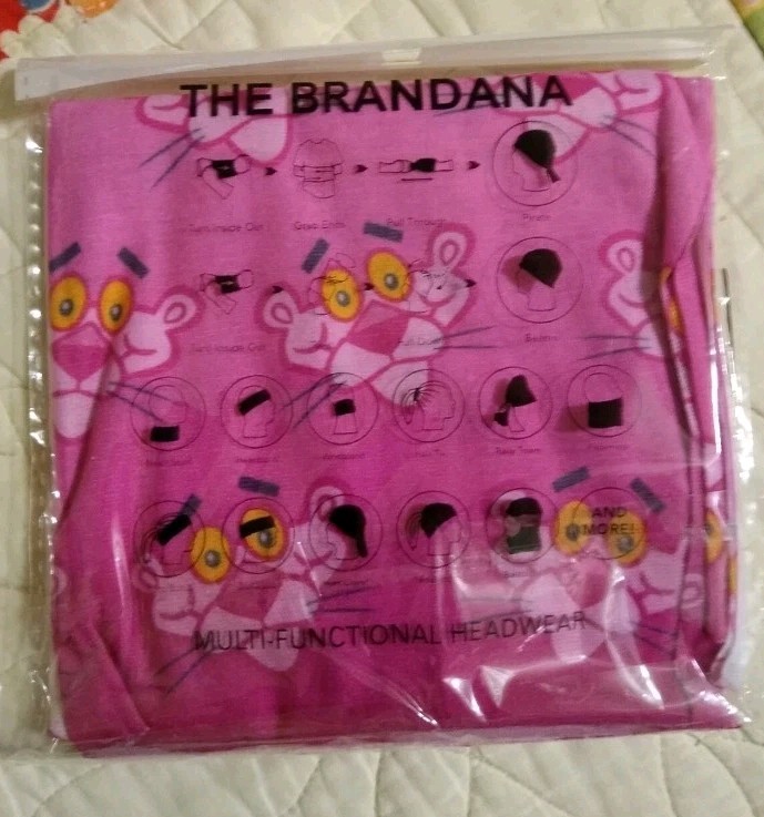 PINK PANTHER BRANDANA Multi-Functional Headware Tube Scarf 10 PACK New Free ship