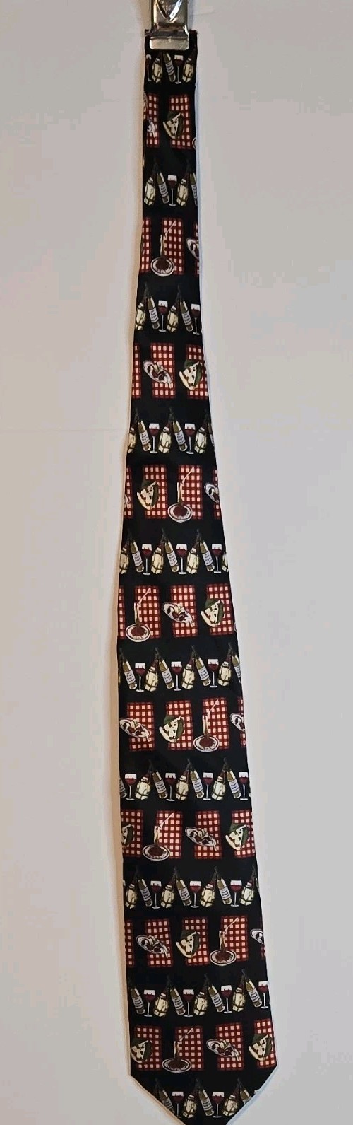 Utopia Men’s Black Food & Drink Novelty Tie Polyester Classic 57-60 in