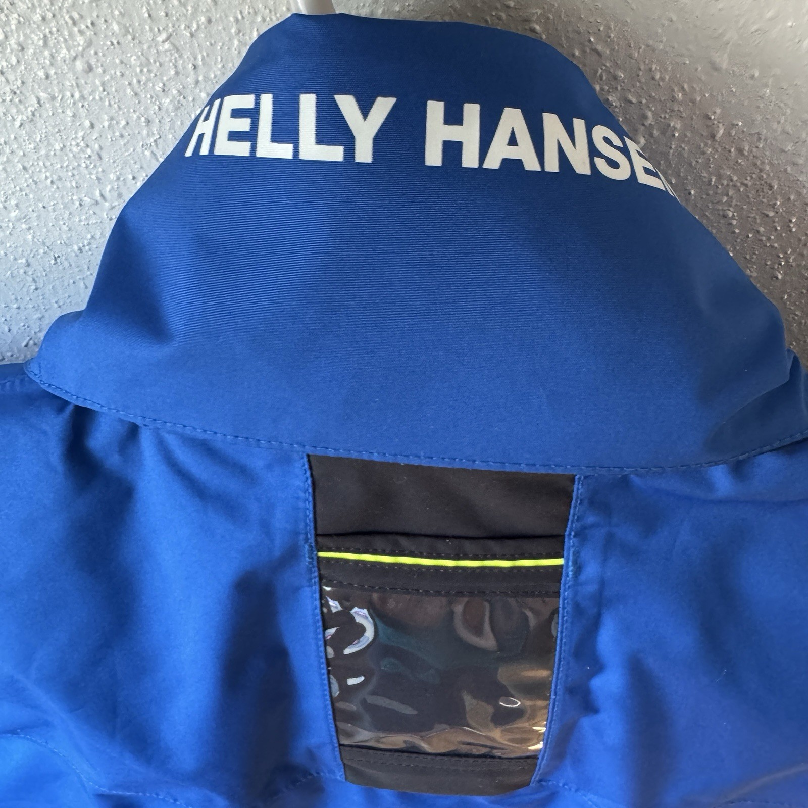Helly Hansen Jacket Mens Medium Blue Crew Midlayer Soft Shell Fleece Sailing