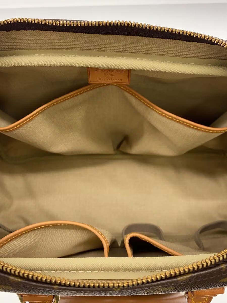 LOUIS VUITTON Bowling Vanity(Doville) Monogram Canvas Vinyl Brown