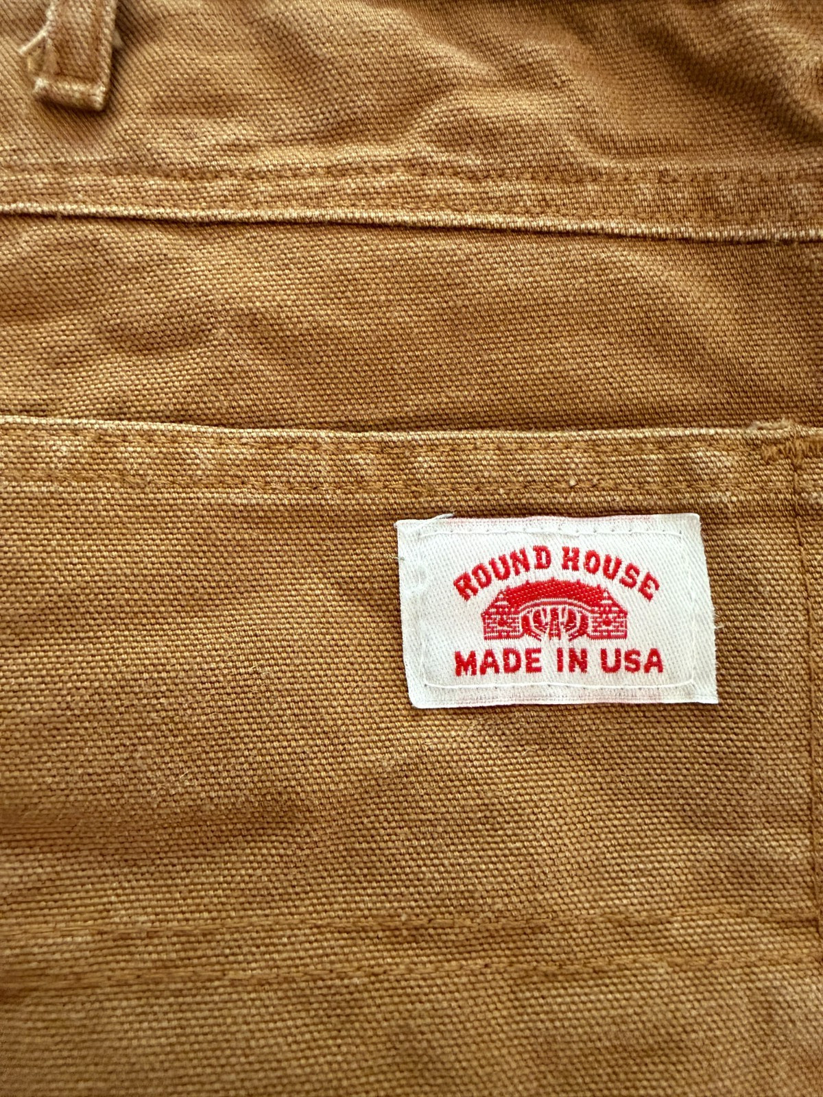 Round House Hammer Loop Double Knee Carpenter Jeans Mens 36×34 Brown 9