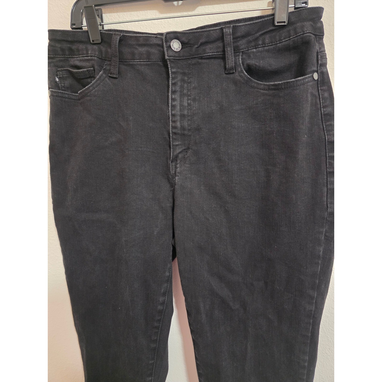Judy Blue Los Angeles Black Denim Boyfriend Fit Jeans Size 15